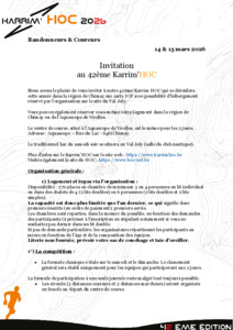 Invitation Karrim'HOC 2026